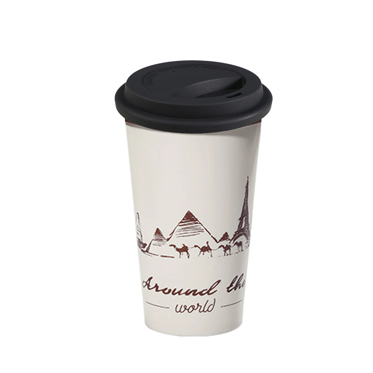 

4pcs Coffee Cup Lid Silicone Mug Cover Dustproof Spill Proof Drink Hole Air Intake Suitable Ceramic Glass Kitchen Barware