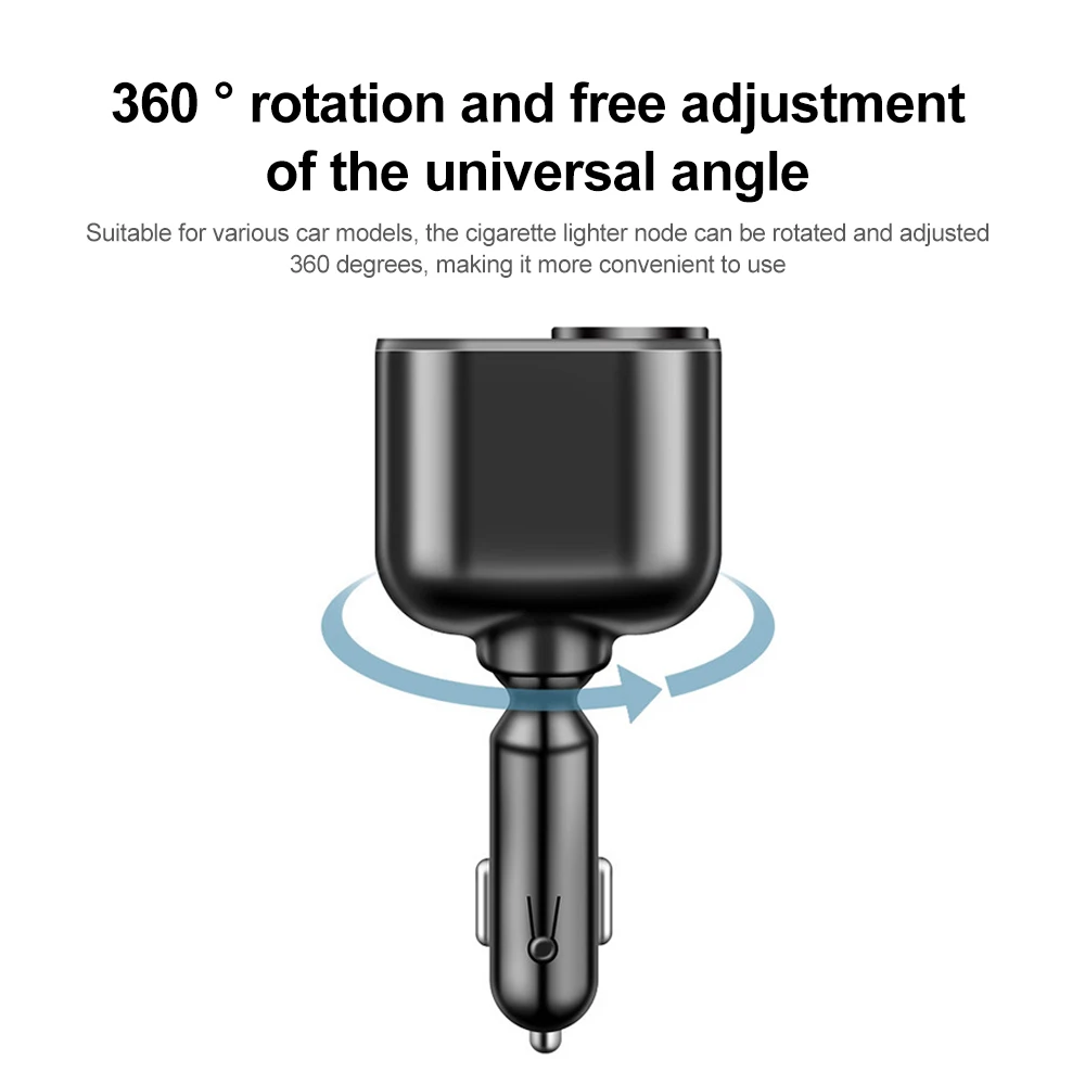 Auto Zigaretten anzünder Steckdose Splitter Ladegerät pd qc 3,0 Schnell ladegerät Typ C Dual USB Digital anzeige Netzteil für alle Telefone