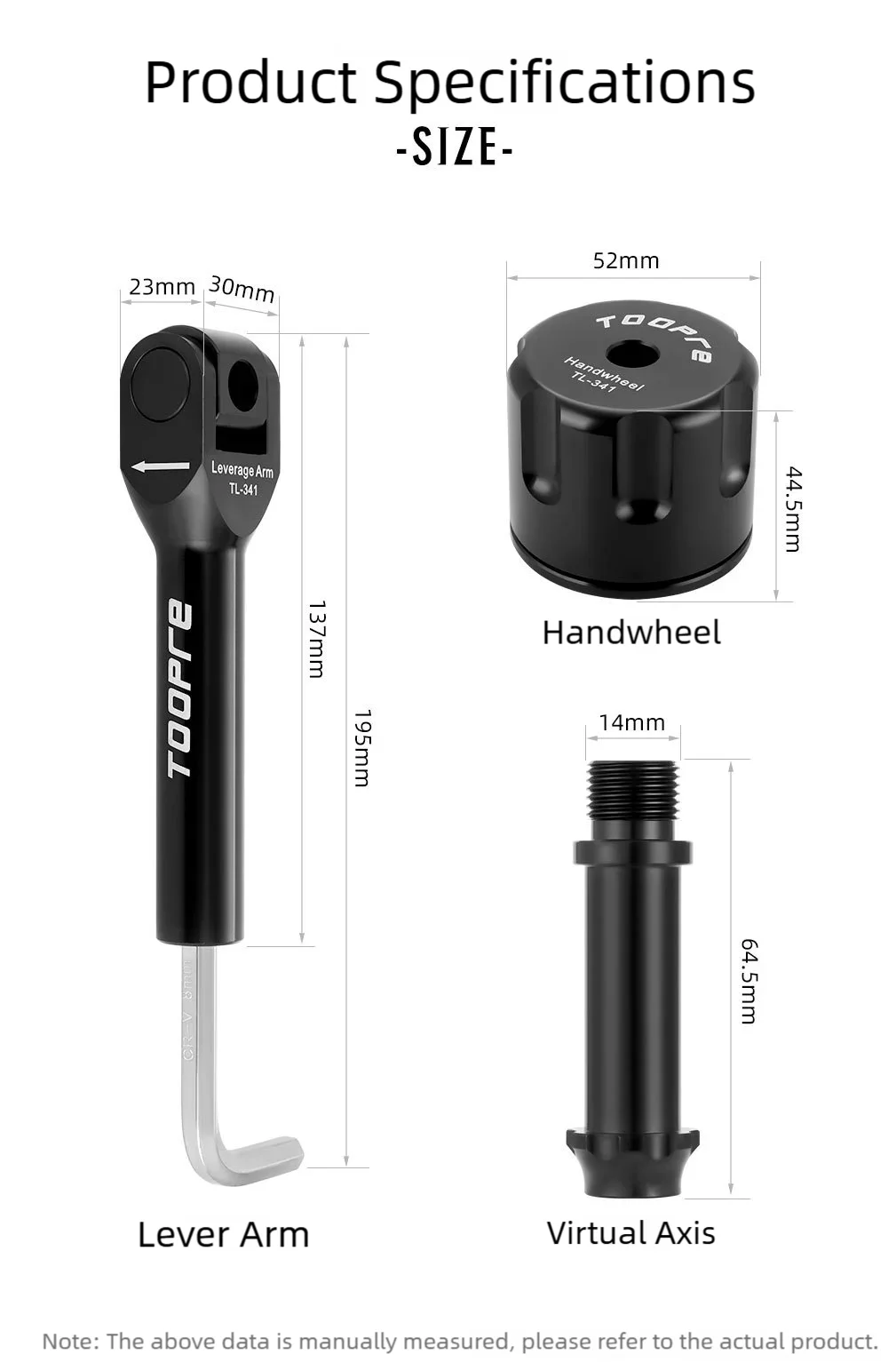  TOOPRE Fahrrad-Kurbeldeckel-Schraubenentferner-Werkzeugset Reparaturwerkzeugset für Mountainbikes 8/10mm Kurbelschrauben-Entfernungswerkzeuge – Detail 12