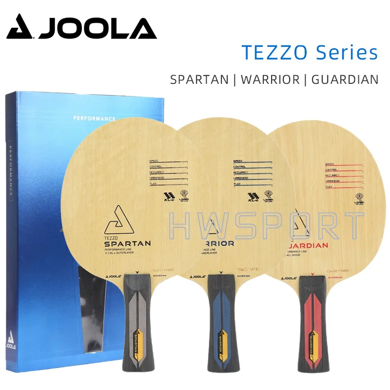 JOOLA TEZZO Series Table Tennis Blade WARRIOR SPARTAN GUARDIAN 7-Ply Ping Pong Blade with Original Box