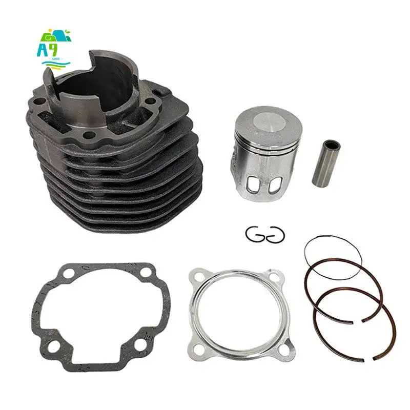 A09E-52Mm Cylinder Piston Gasket Top End Rebuild Kit For Yamaha Aerox 100 / Bws 100 / MBK Nitro Minarelli 100 2T