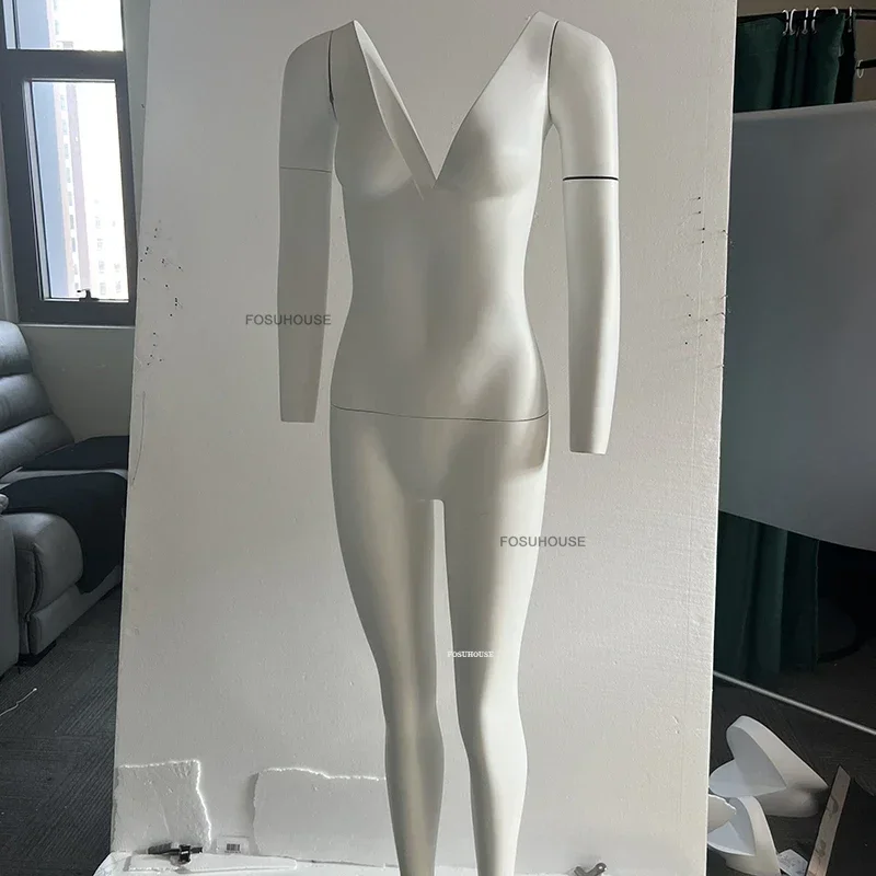 Female Clothing Photo Props Luxury 3D Hollow Mannequins Full Body Women's Clothing Model Display Stand Creative Detachable Dummy