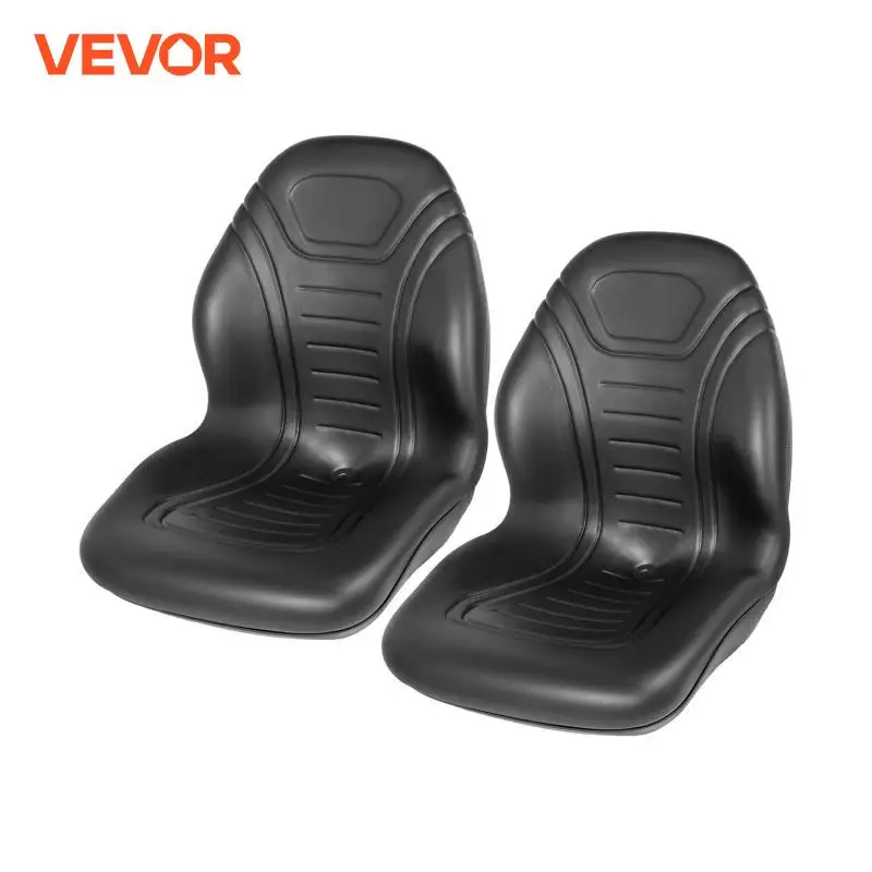 VEVOR Forklift Seat Replacement Pair 2 High Back Seats Tractor Seat Durable Vinyl Cover for Mower Excavator Wheel Loader Dozer