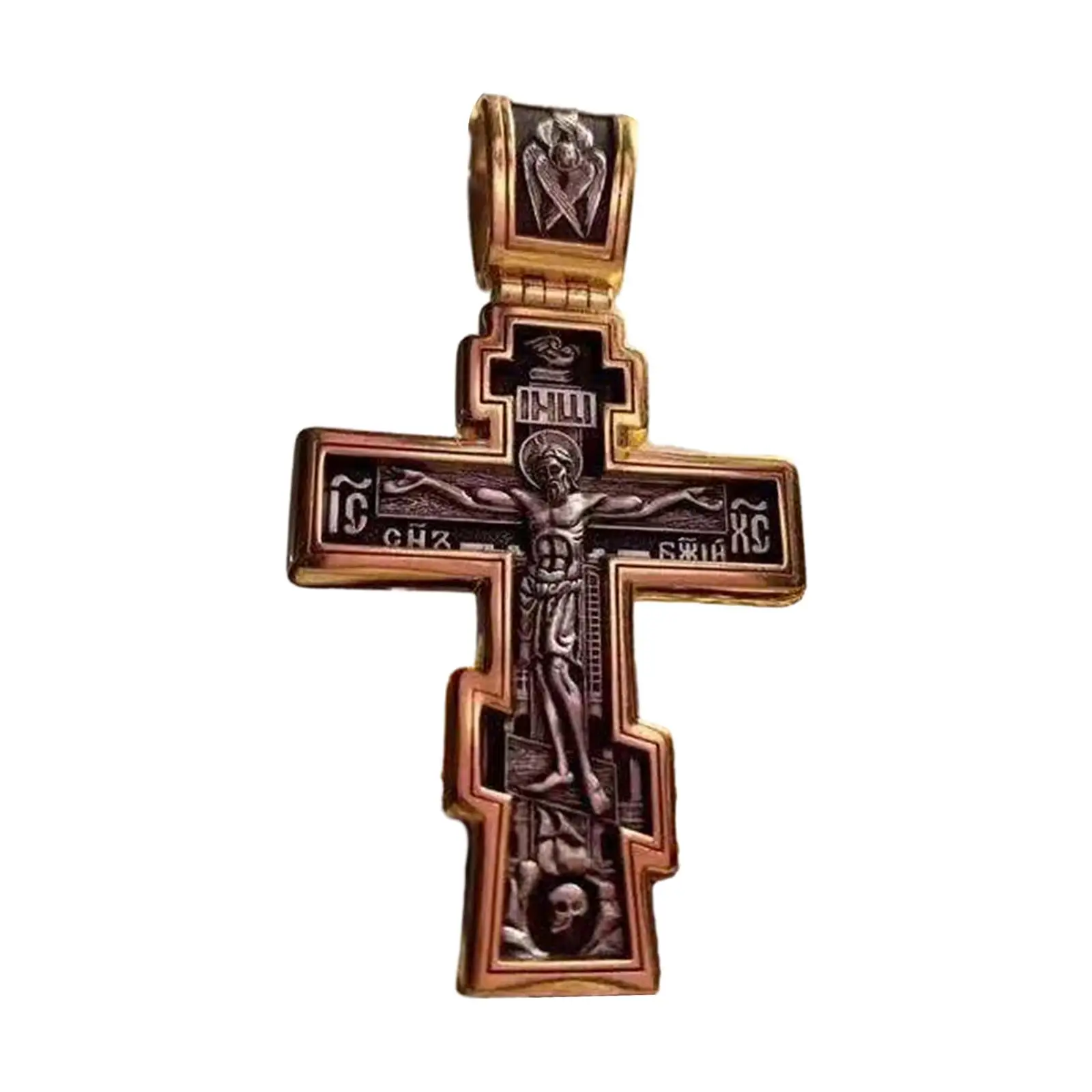Cross Pendant Necklace Clothing Accessories Alloy Engraved Pendant Necklace for Daily Wear Wedding Graduation Anniversary Party