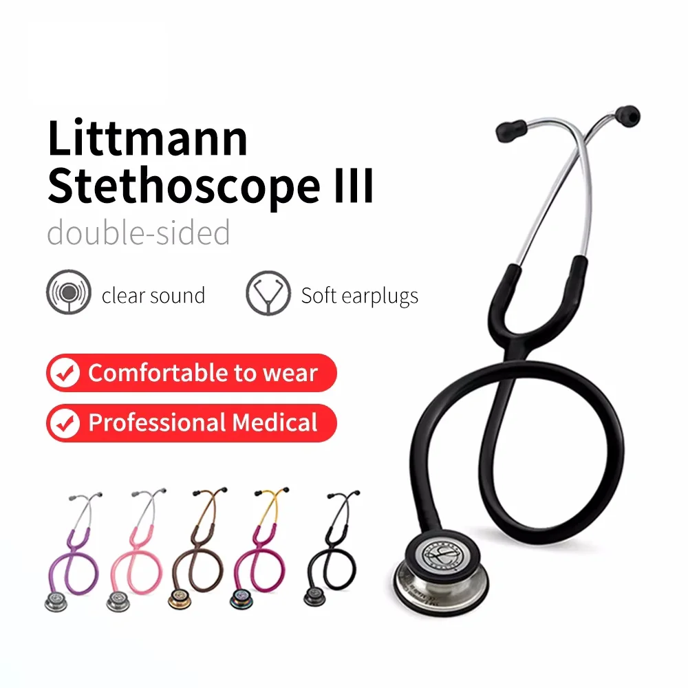 

For 3M Littman Classic III Stethoscope Double Diaphragm Frequency Conversion Professional Medical Double Head For Doctor