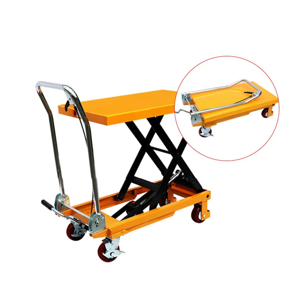 New Design Manual lifting platform Lift Table Platform Hand Forklift Single Scissor Lift Table Cart