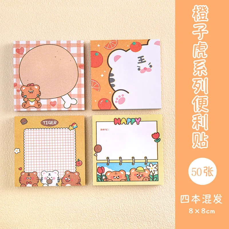Korean Ins Cute Rabbit Sticky Notes Student Message Cartoon Learning Stationery N Times Paste Office Planner Memo Pads Tearable