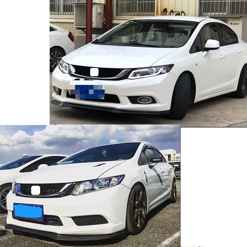 Modified front bumper grille For Honda civic 2012 2013