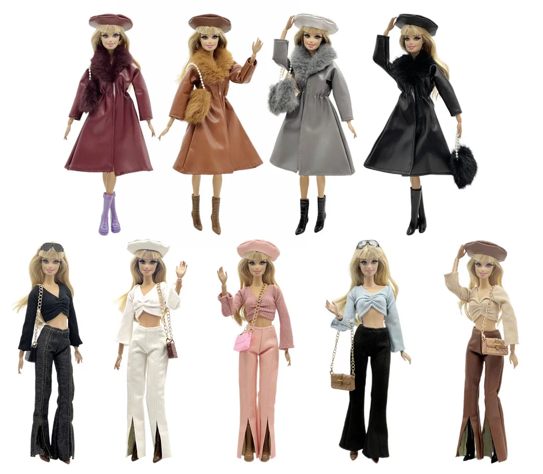1 Set Cloth Doll Accessories Fashion Casual Wear Outfit Set for 11.5 Inch 30cm Doll Kids or Birthday Gift