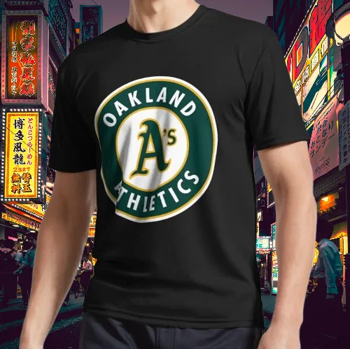 Oakland at A Logo Active T-Shirt Funny Logo Tee Men's T-Shirt