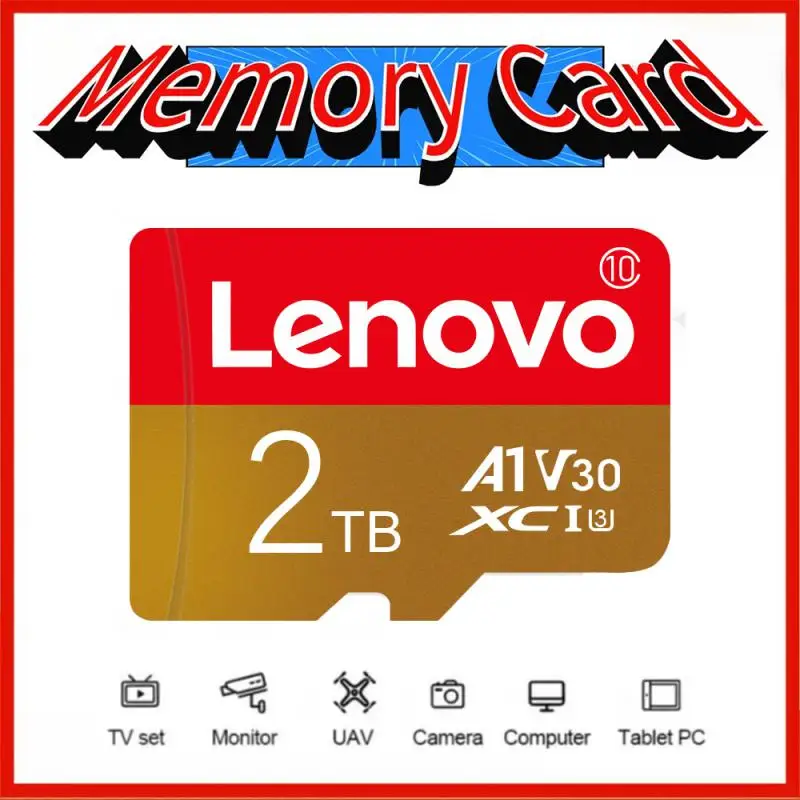 Lenovo 2TB 1TB Class 10 Memory Card 512GB Micro TF SD Card 256GB High Speed TF Card 128GB TF/SD Flash Memory Card For Phone Ps5