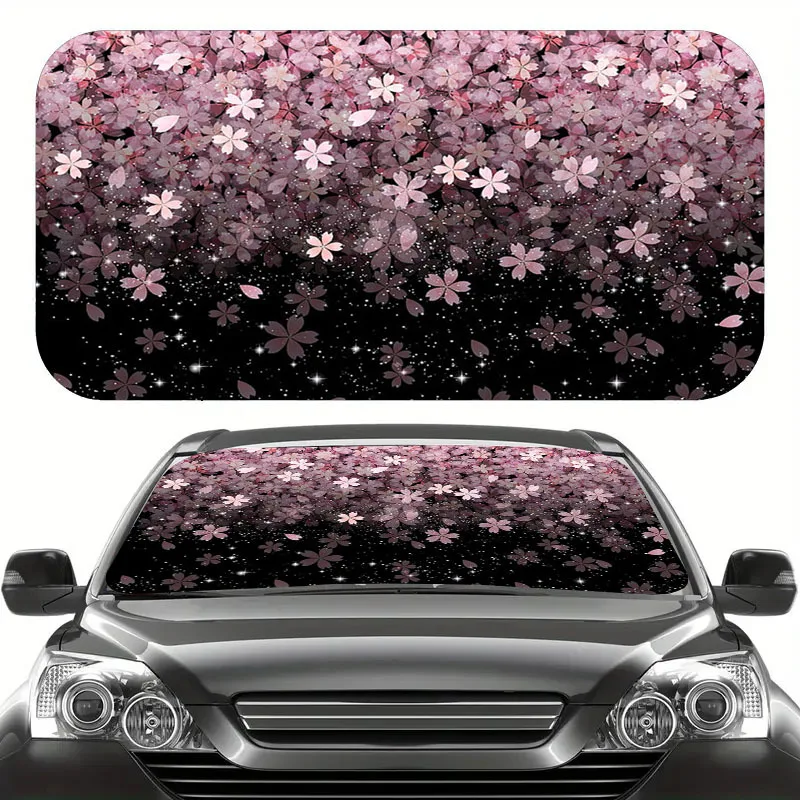 

Белый и розовый вишневый цвет — лобовое стекло в стиле «солнце/дождь» — выдвижная/трансформируемая крышка на окно автомобиля с черной рамкой, тяжелая