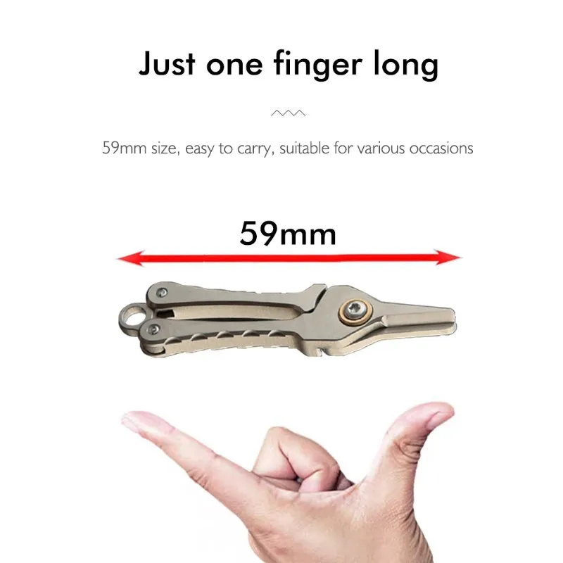 PZHI-Titanium Alloy Mini Scissors Keychain-Beard And Eyebrow Clipper, Portable Nose Hair Trimmer For Men And Women