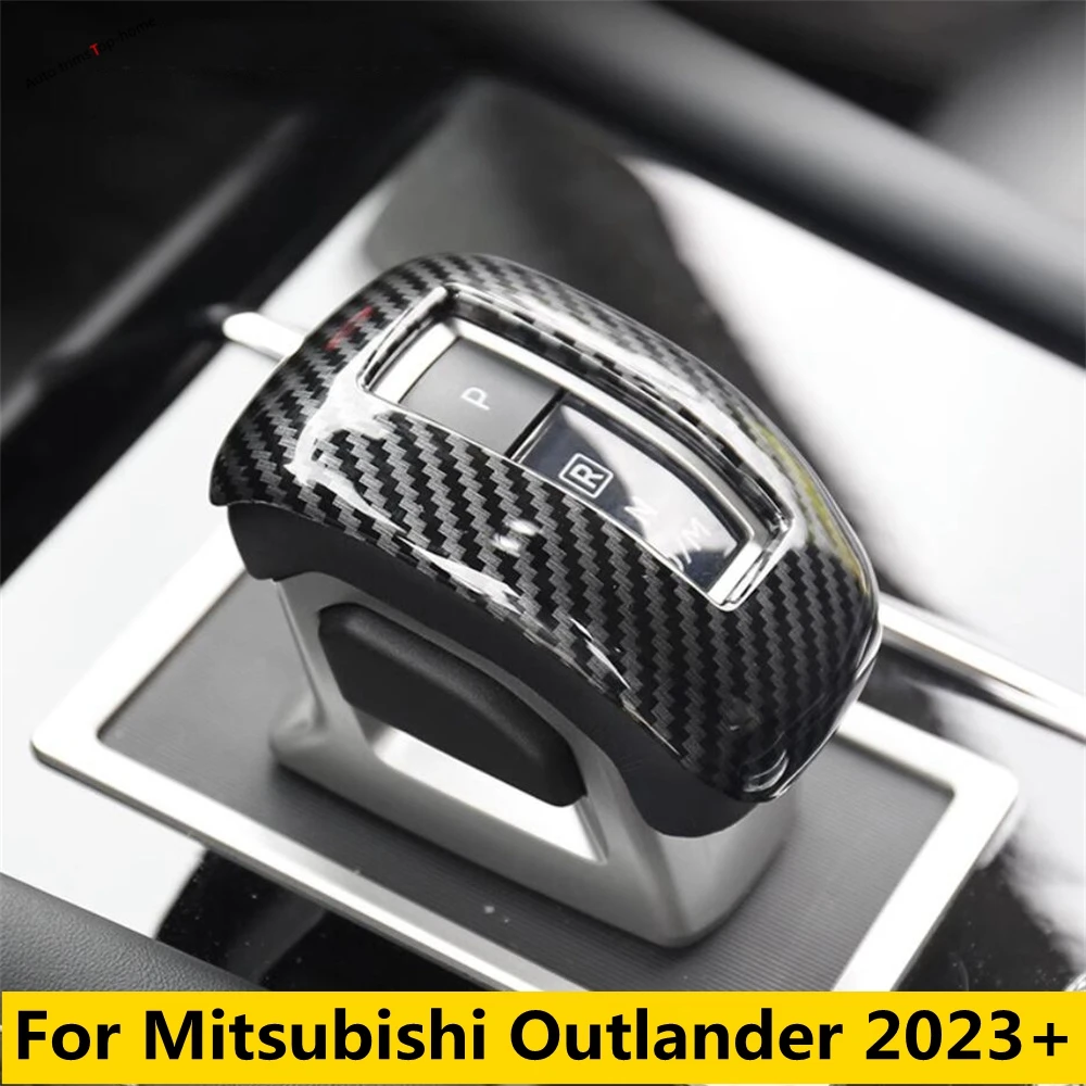 

Stalls Transmission Gear Shifter Knob Head Handle Frame Protector Cover Trim For Mitsubishi Outlander 2023 2024 Car Accessories