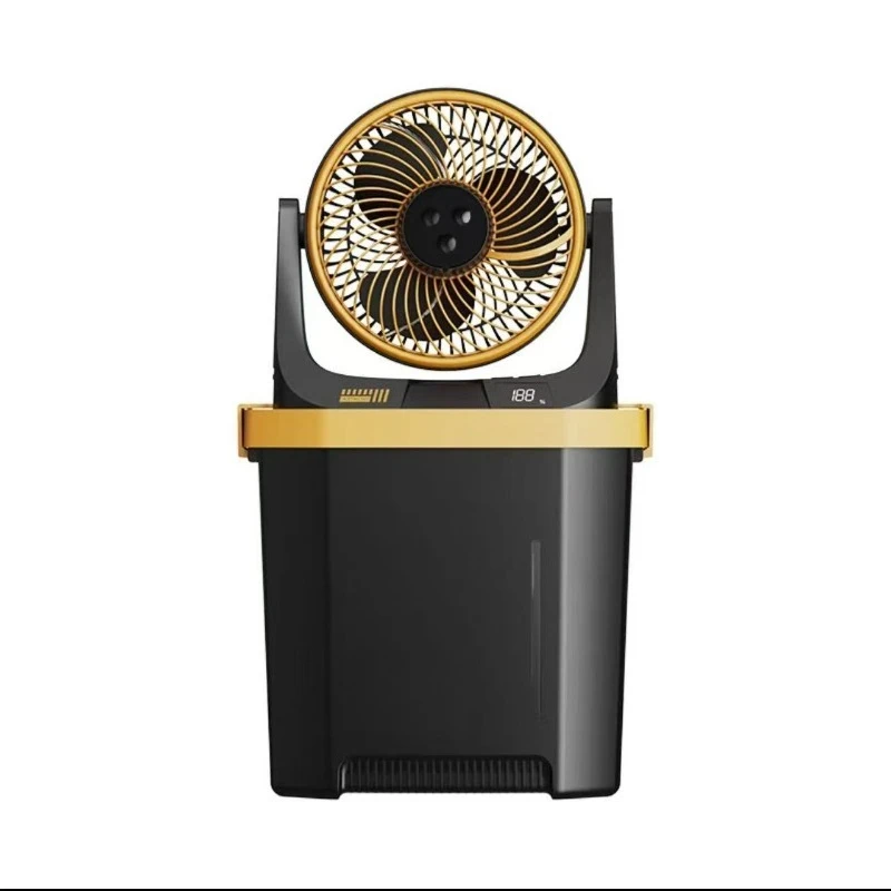 

Outdoor water mist electric fan, rechargeable wireless super long-term battery life