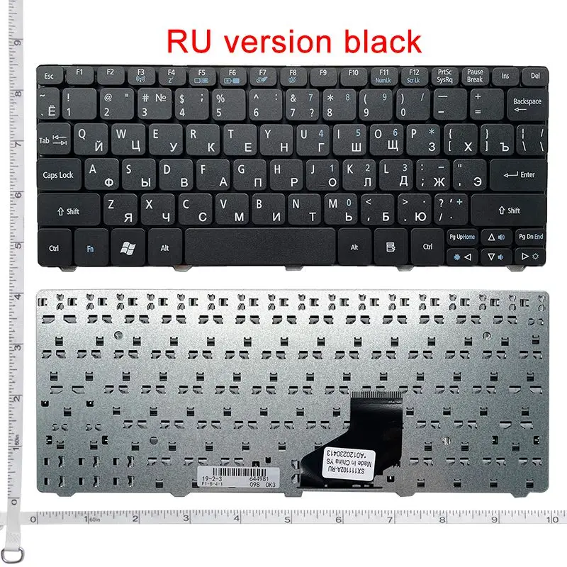 Russian Keyboard for Acer Aspire One AO532 AO532H AOD532H PAV70 NAV70 ZH9 PAV01 PAV50 laptop RU Black