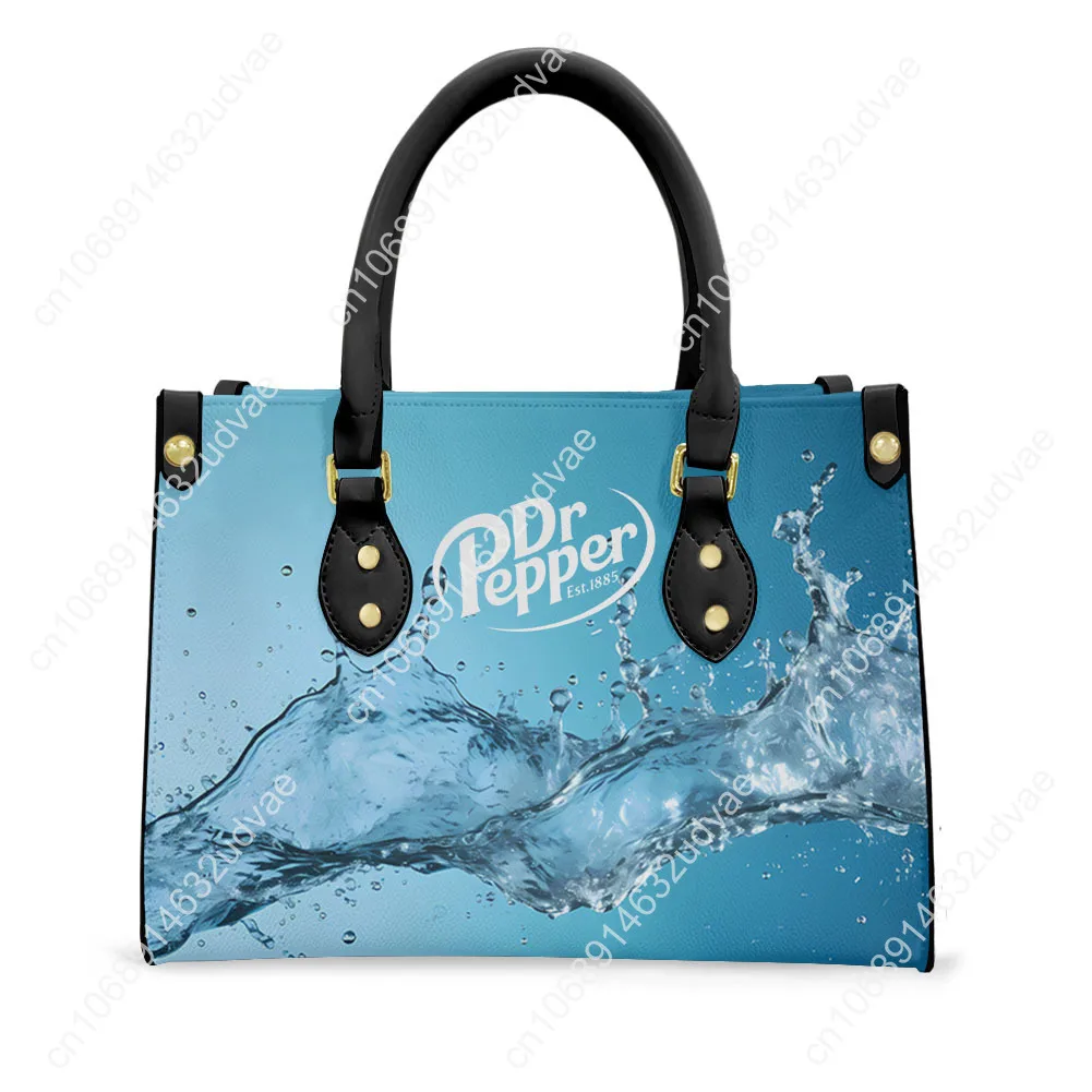 D-DR Tote Bag Purse P-Pepper Womens Mens Personalized Text Image PU Leather Handbag Business Shopping Gift Bags