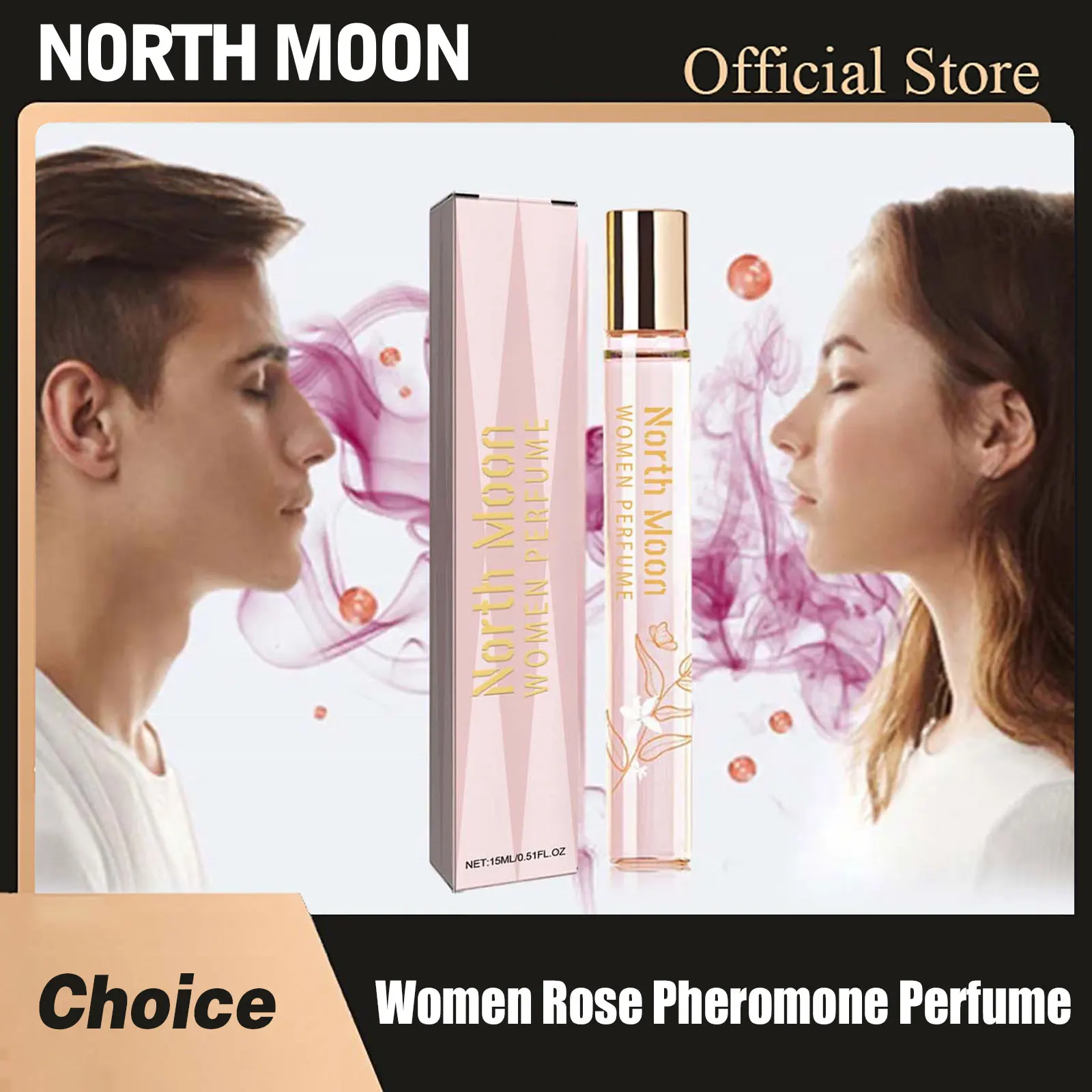 North Moon Women Rose Pheromone Perfume Attract Men Keep Balminess Charm Dating Confidence Body Deodorant Lasting Fresh Perfumes