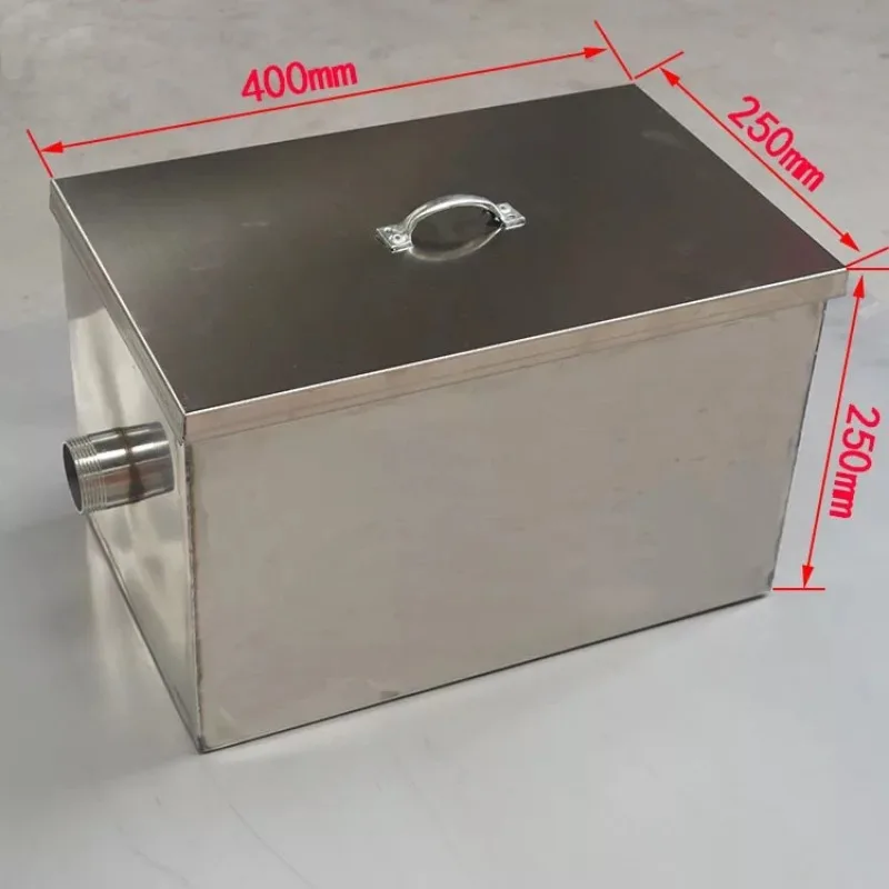 Stainless Steel Grease Interceptor - Commercial Oil Water Separator for Restaurant Kitchen & Hotel Wastewater Treatment​