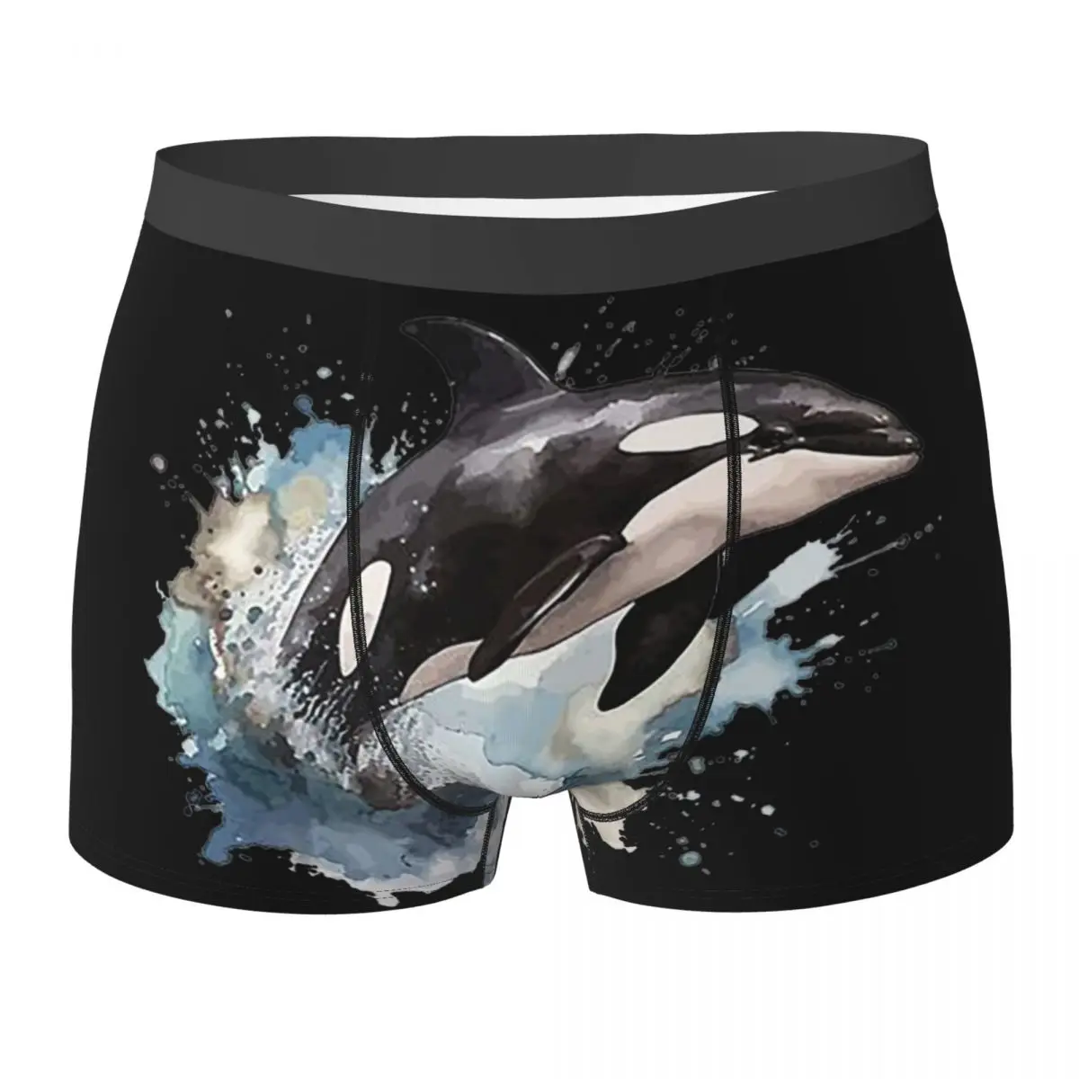 Boxer Underpants Shorts Orca Aquatic Sea Ocean - Top Tees Killer Whale Panties Men Co Underwear for Homme Man Boyfriend Gifts