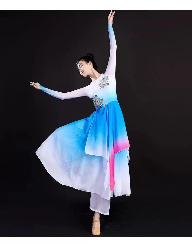 Elegant Chinese Folk Dance Classical Yangko Dance Women National Chinese Style Festival Dance Clothing