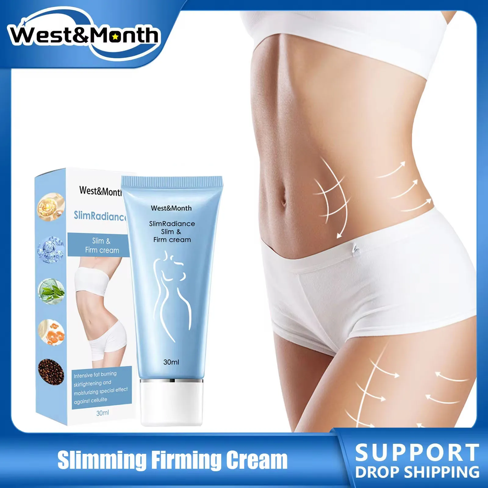 Body Sli-mming Cream Remove Cellulite Shaping Belly Fat Burner Massage Tightening Firming Improve Sagging Skin Weight Loss Cream