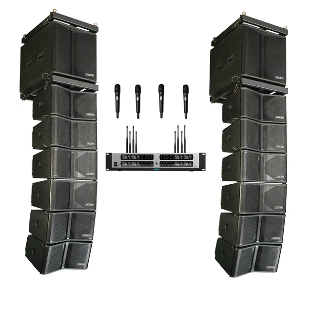 650W Double 10 Inch Professional High Frequency Passive Line Array Speaker System