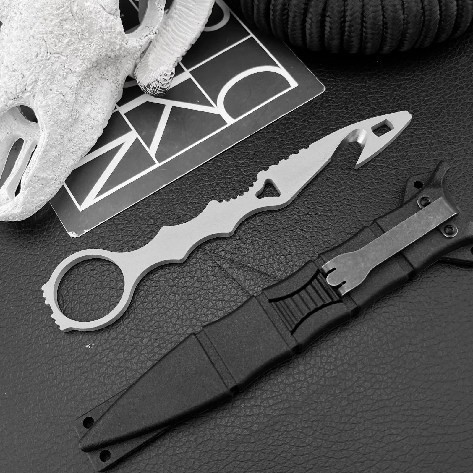 nova-faca-de-lamina-fixa-179-de-alta-dureza-com-lamina-440c-e-bainha-kydex-ferramenta-edc-para-corte-camping-e-sobrevivencia