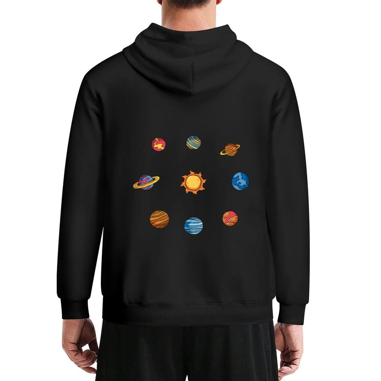 

Planets Colour Hoodie korean clothes men's winter sweater men's clothes anime clothes tracksuit men