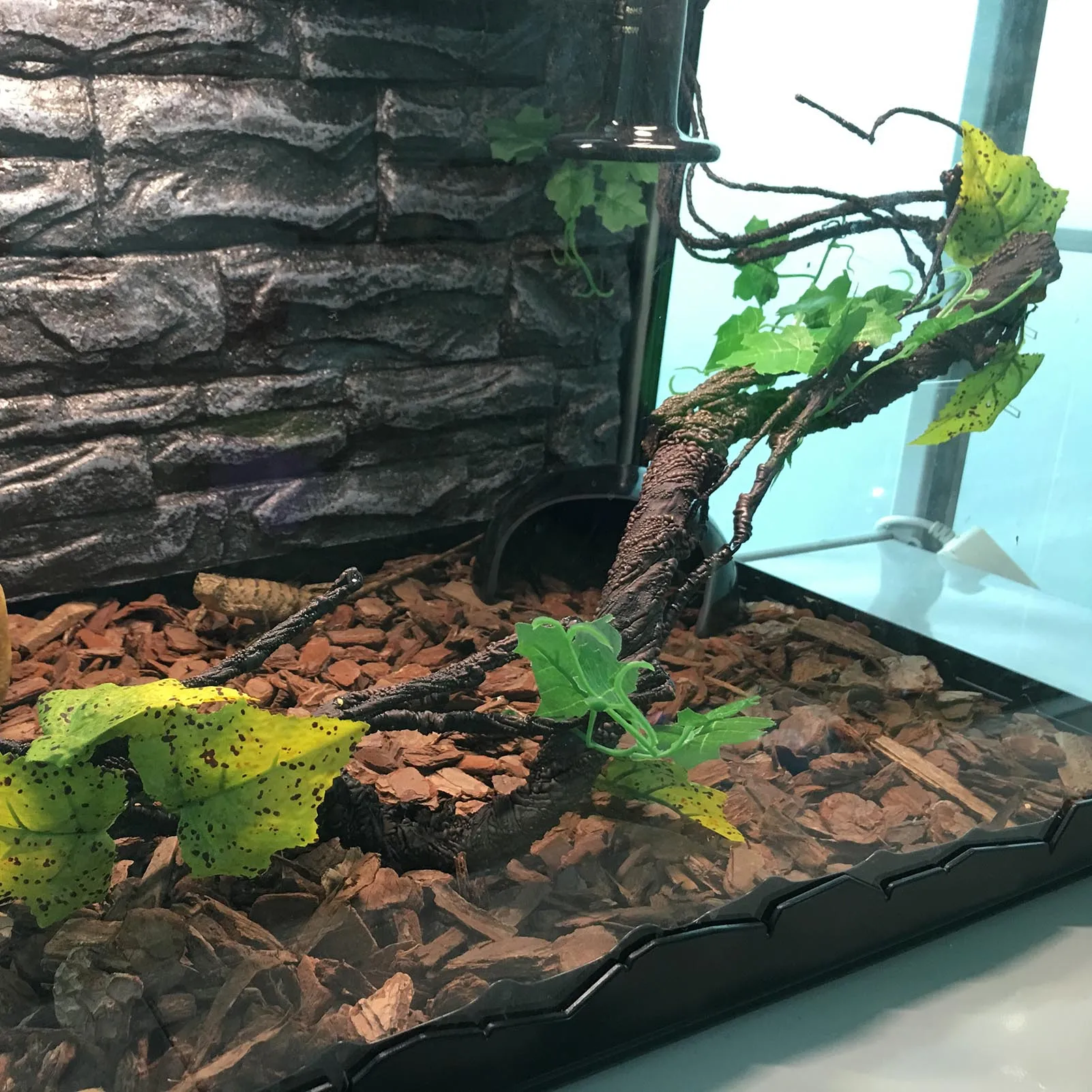 Reptile Corner Branch Vines Plants Jungle Climbing Branches Plastics Fake Branches Pet Tank Habitat Terrarium Decor For Bearded