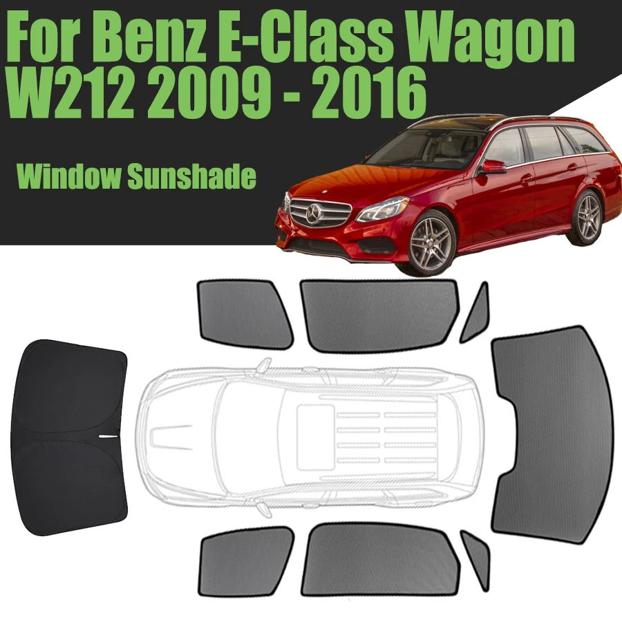 

Солнцезащитный козырек для автомобиля на заказ для Mercedes Benz E-Class Wagon W212 2009-2016, магнитная сетчатая занавеска, занавеска для переднего лобового стекла