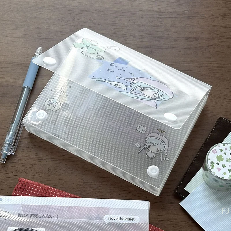 [YU] Niedliche A6-Aktentasche aus Kunststoff für Dokumente, Aufbewahrungstasche für Studenten, Organizer, Informationen, Taschenordner, Schreibwaren