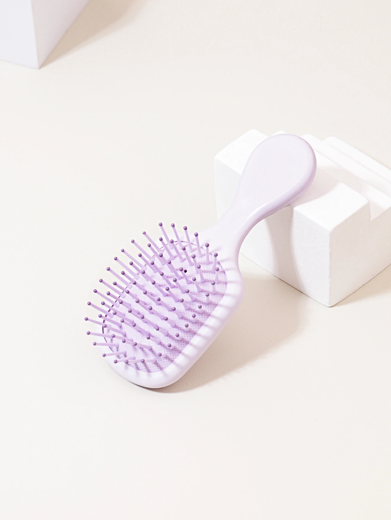 Mini Massage Hair Brush, Travel Paddle Brush for Real Hair Wigs