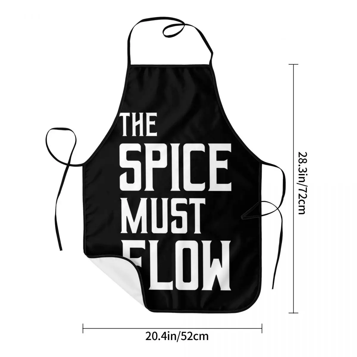 Dune - The Spice Must Flow (White) Aprons Chef Cooking Baking Tablier Waterproof Bib Kitchen Cleaning Pinafore for Women Men