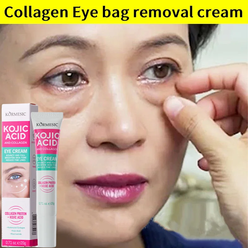 Collagen Eye Cream Remove Eyes Bags Anti Dark Circles Puffiness Reduce Wrinkle Moisturizing Firming Beauty Eyes SkinCare Product