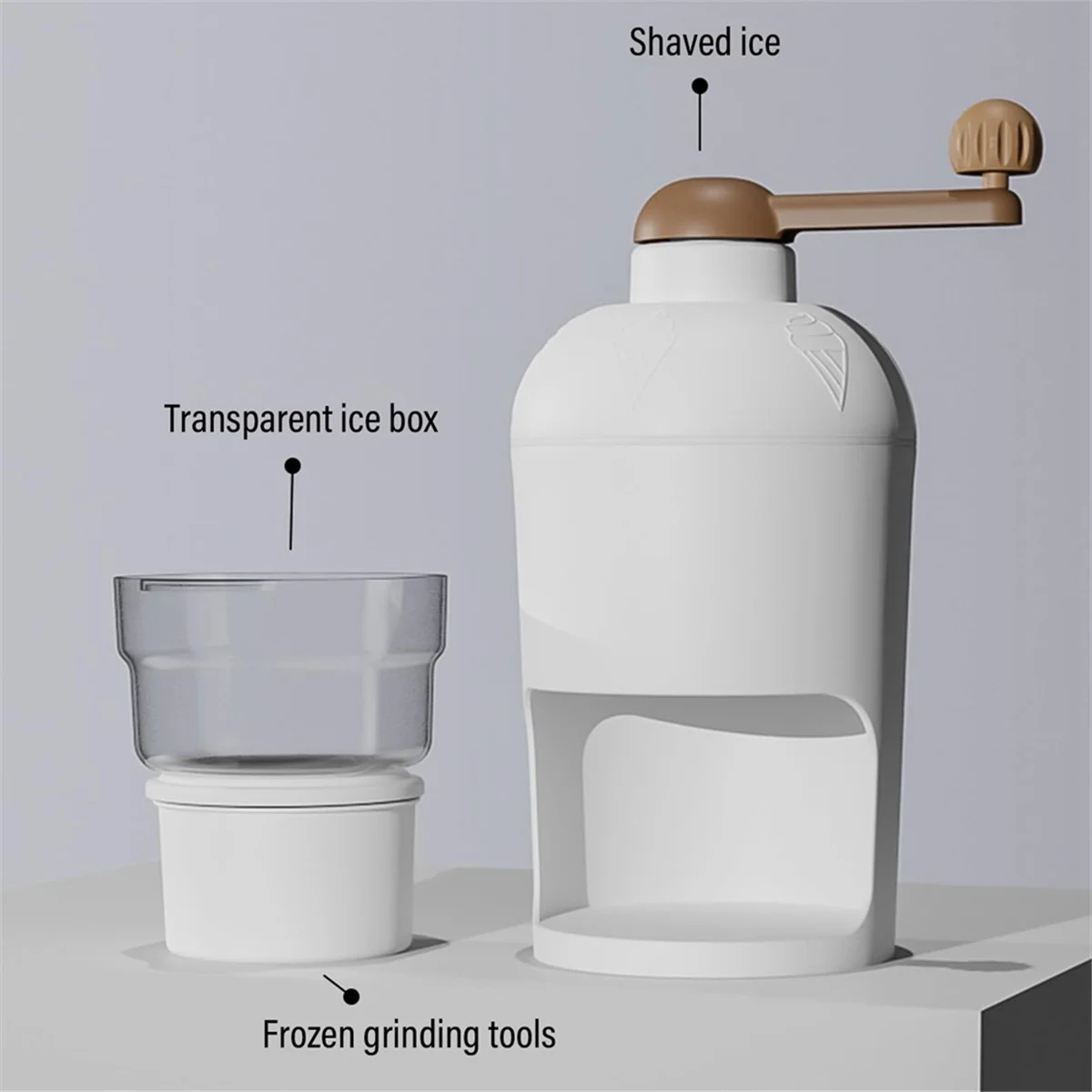 手動回転式アイスクラッシャー,家庭用アイスクラッシャー,ポータブルマシン,ハンドクランク,クリアランス