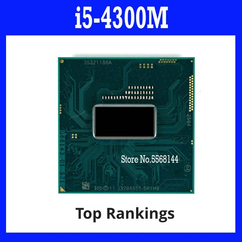 40%off i5-4300M SR1H9 i5 4300M 2.6GHz Dual-Core Quad-Thread CPU Processor 3M 37W Socket G3 / rPGA946B