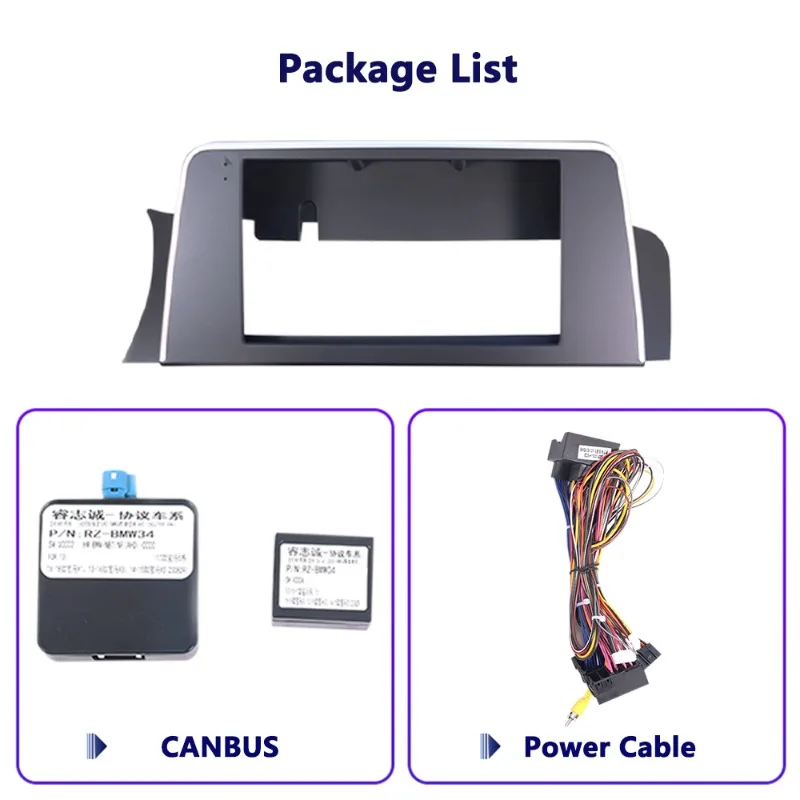 

Мультимедийный DVD-плеер, автомобильное авторадио, стерео Carplay, Android-радиорамка для BMW X3 2016-2017, кабель питания Canbus в комплекте Fascias