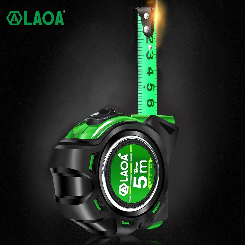 LAOA Mn Steel Tape Measure 3/5/7.5/10m Portable Roulette Double-sided Steel Tape Waterproof Distance Measuring Wood Working Tool