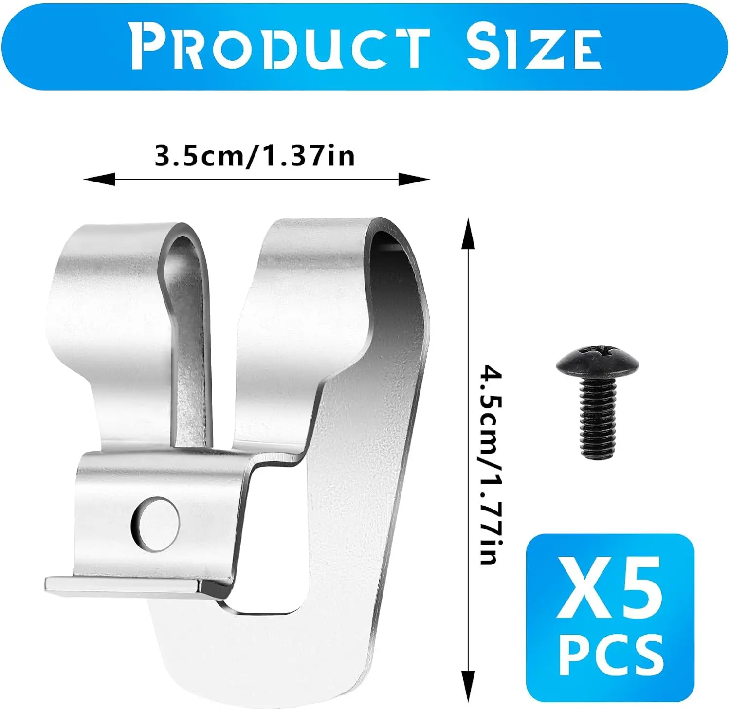 Imagem -02 - Clipe Cinto Ganchos com Parafusos Impact Driver Drill Holder Power Tool Parte Acessórios Ryobi Pcs Aço Inoxidável