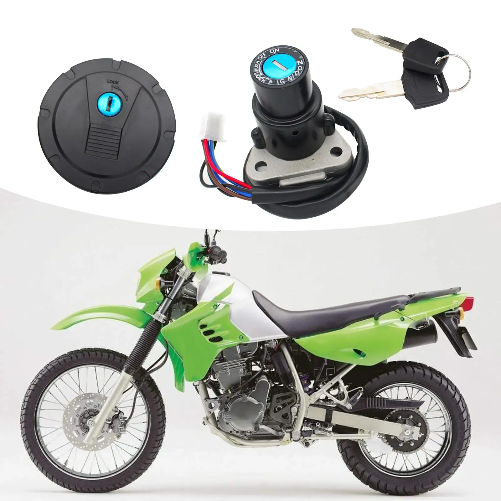 Motorcycle Ignition Switch Lock for Kawasaki Klr650 Klr 650 1987-2007