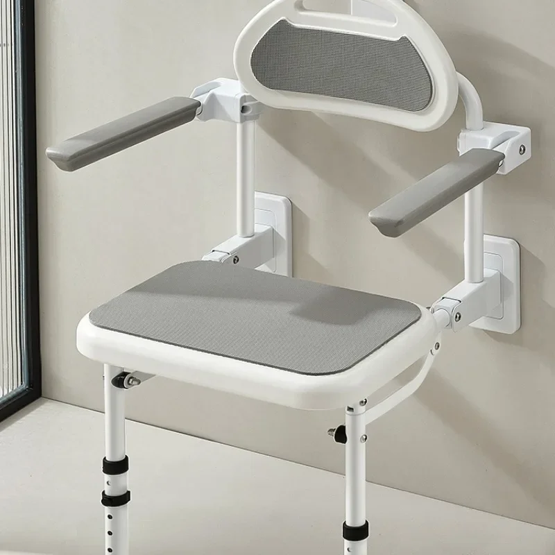 

Elderly Shower Chair Waterproof Ergonomic Folding Chairs Plastic Stool Bath Accessories Assise De Douche Bathroom Furniture