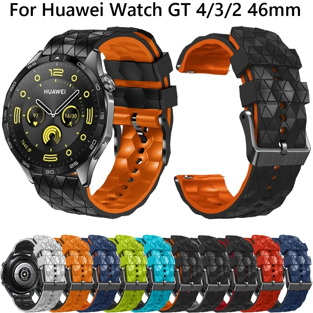 Replacement 22mm Silicone Watch Strap Bands For Huawei Watch GT4/GT3 SE/Pro/2E/GT2 Wrist Band GT 4 3 2 GT3 Pro 46mm Bracelet