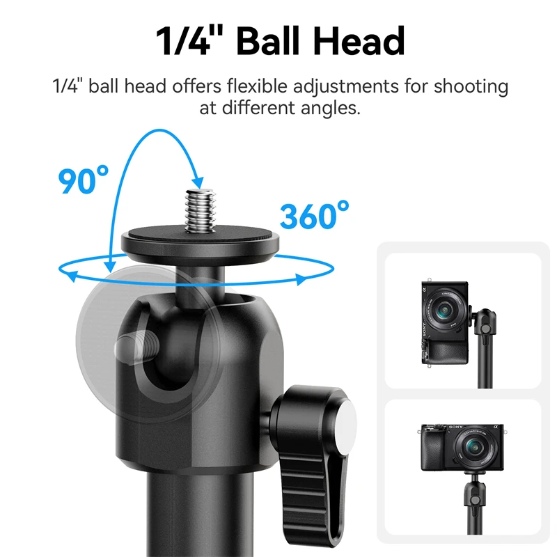 Ulanzi ZJ04 Magic Arm Camera Wall Mount for Camera 2KG Load Angle Length Adjustable Wall Magic Arm