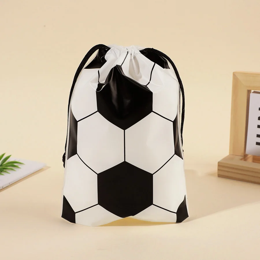 20/50 Stück Fußball-Party-Geschenktüten mit Kordelzug, Sportthema Geburtstags-Geschenktüten, Team-Feier Deko-Zubehör – Detail 6