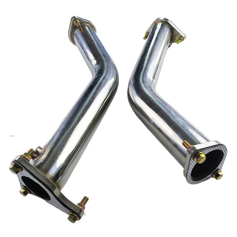 RACING EXHAUST DOWNPIPE SS201 2 PCS INFINITI Q60 Q50 Z400 AWD 3.0 VR30DDTT 16-19