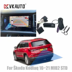 VKAUTO Canbus Dynamische Traject Camera Voor Skoda Kodiaq 2016 ~ 2021 MIB2 STD Parking backup Camera Werken Met MIB2 NAV Unit