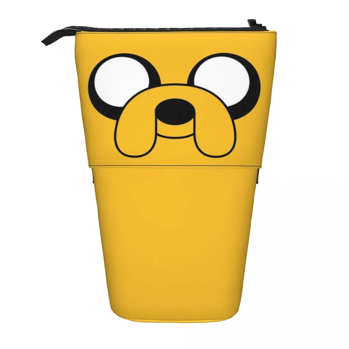 

A-Adventure Time Jake Bmo Finn Vertical Retractable Pencil Case Pencil Bag Zipper Pencilcase Large Capacity Pencil Pouch