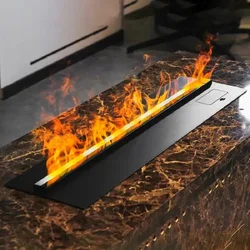 5 Years Warranty Electric Fireplace Led 3d Kamin Water Vapor Fire Steam