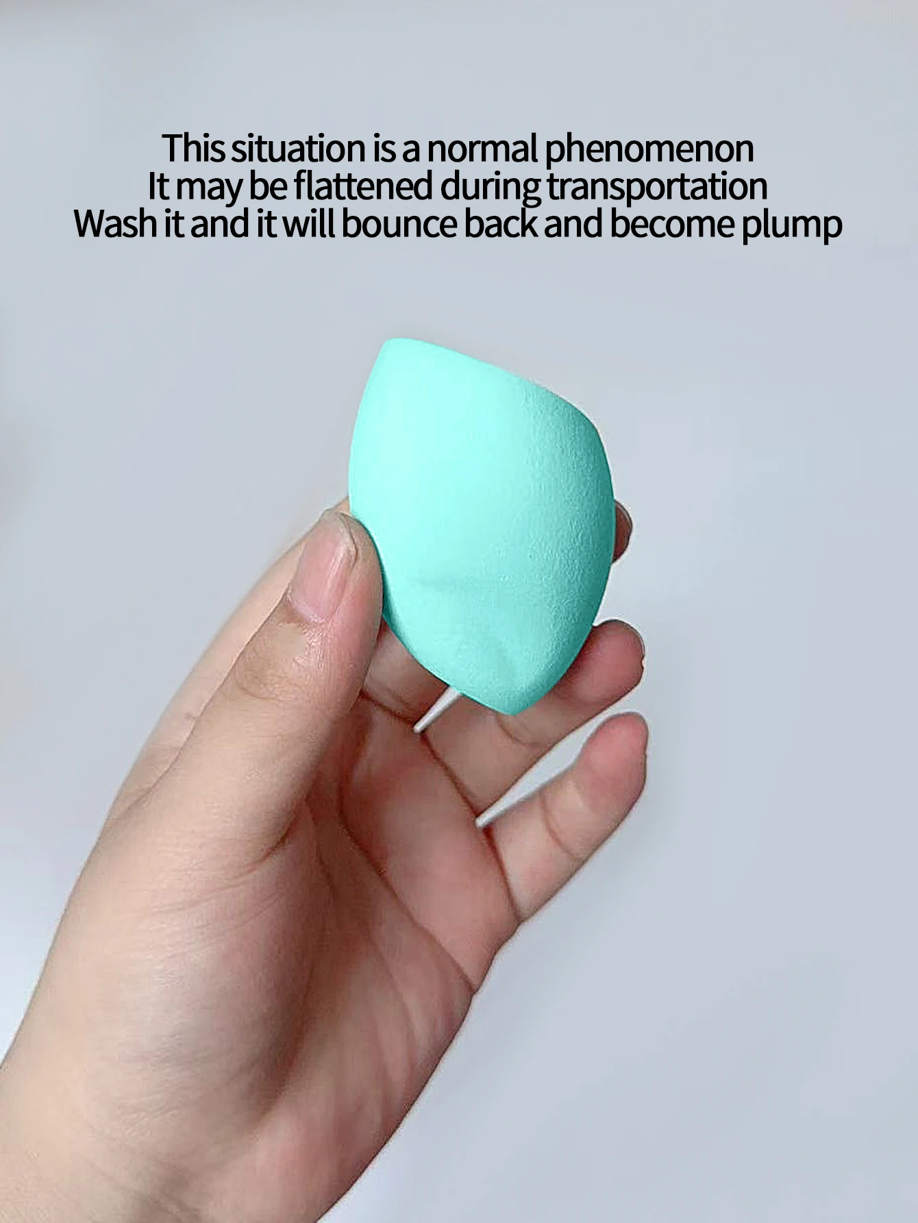 Uovo di bellezza super morbido senza lattice, soffio di cipria per trucco a taglio obliquo a doppio scopo, strumento per trucco portatile con uovo in spugna per trucco